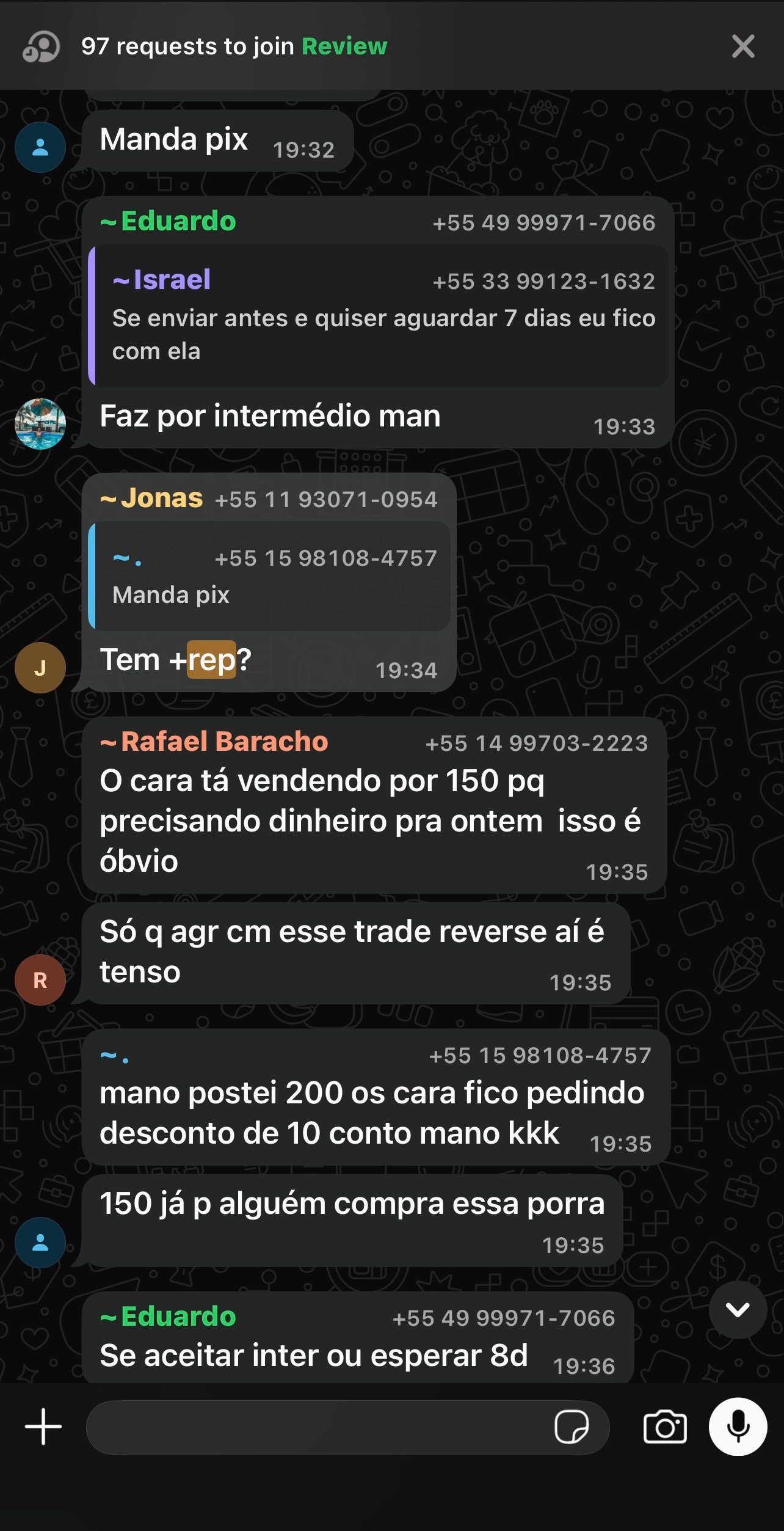 Feedback real da comunidade