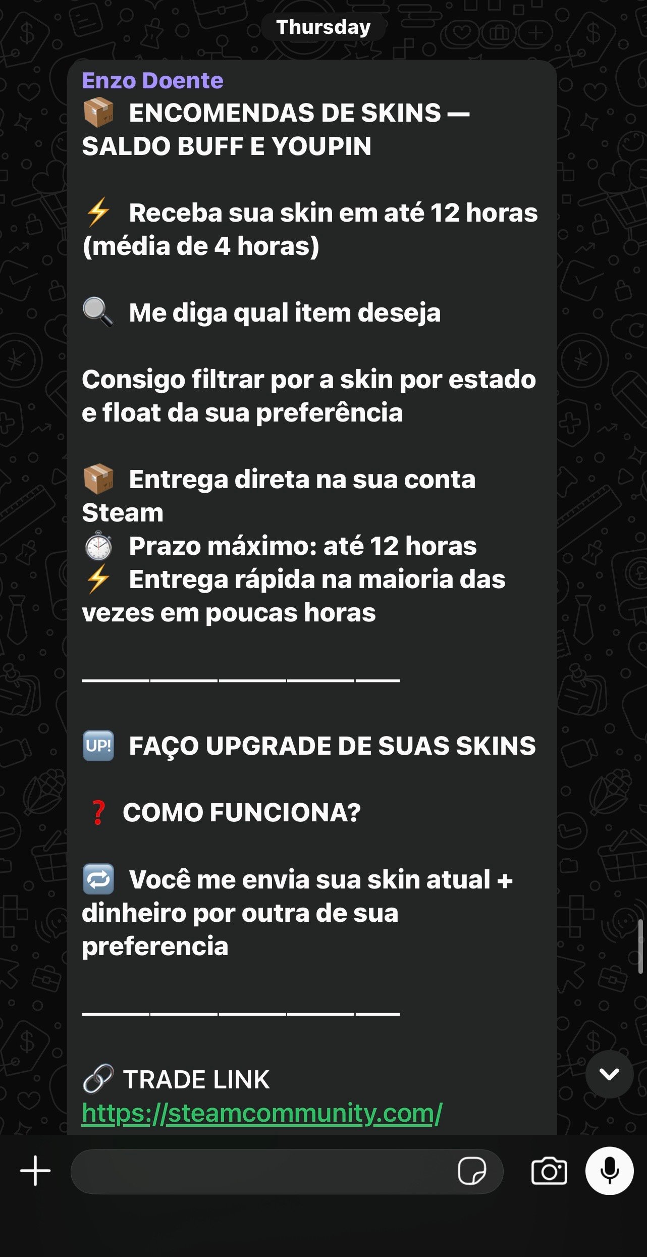 Feedback real da comunidade