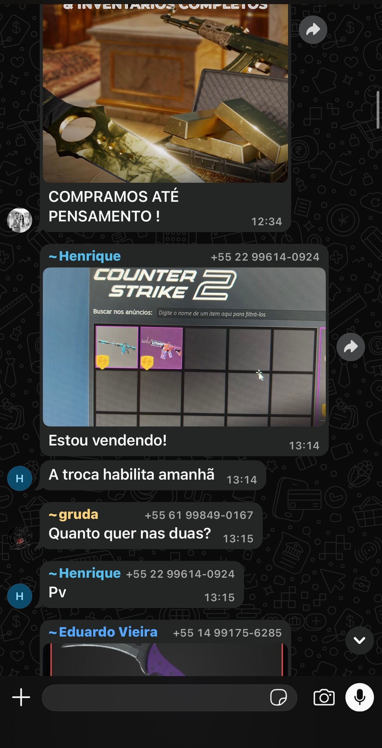 Feedback real da comunidade