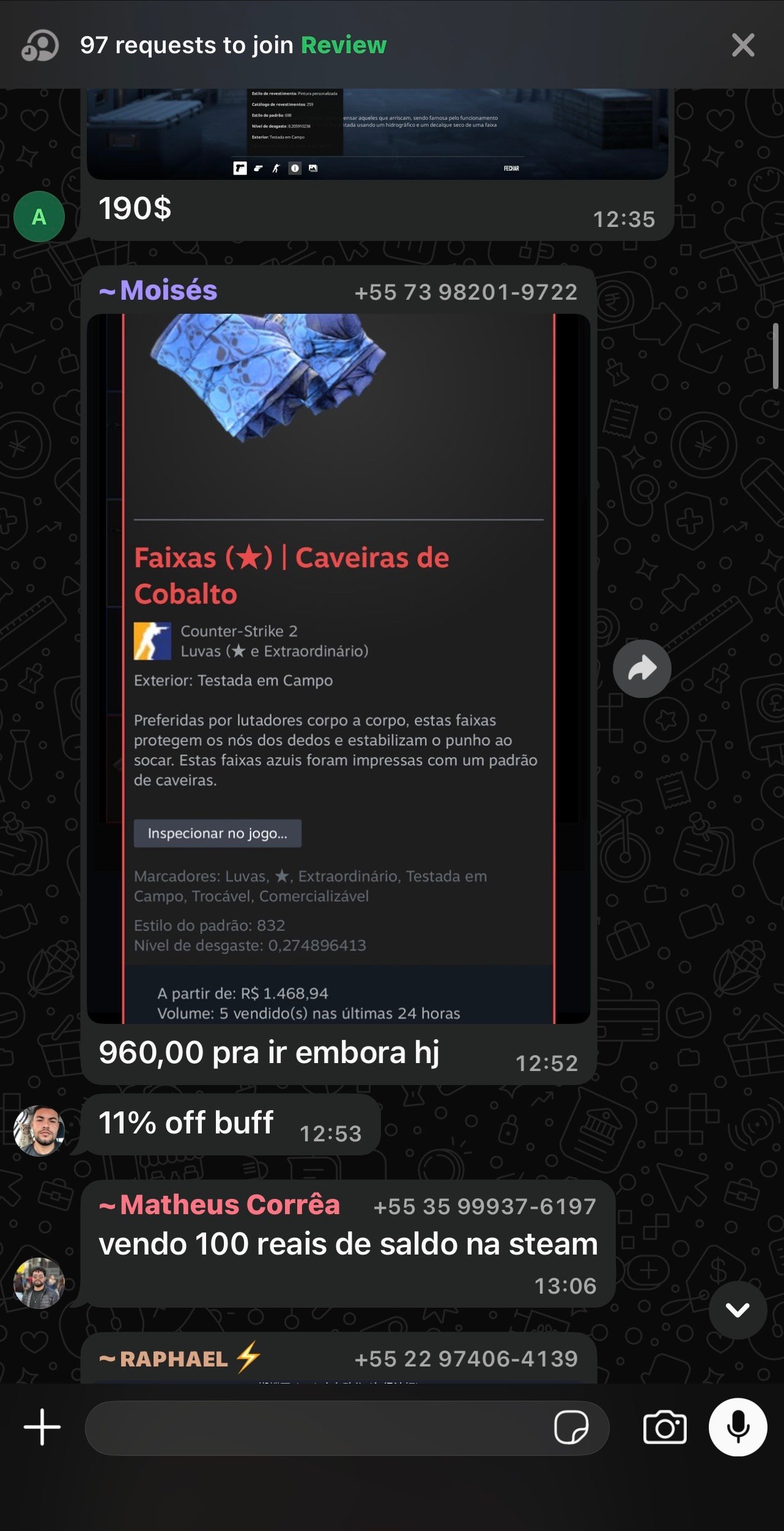 Feedback real da comunidade